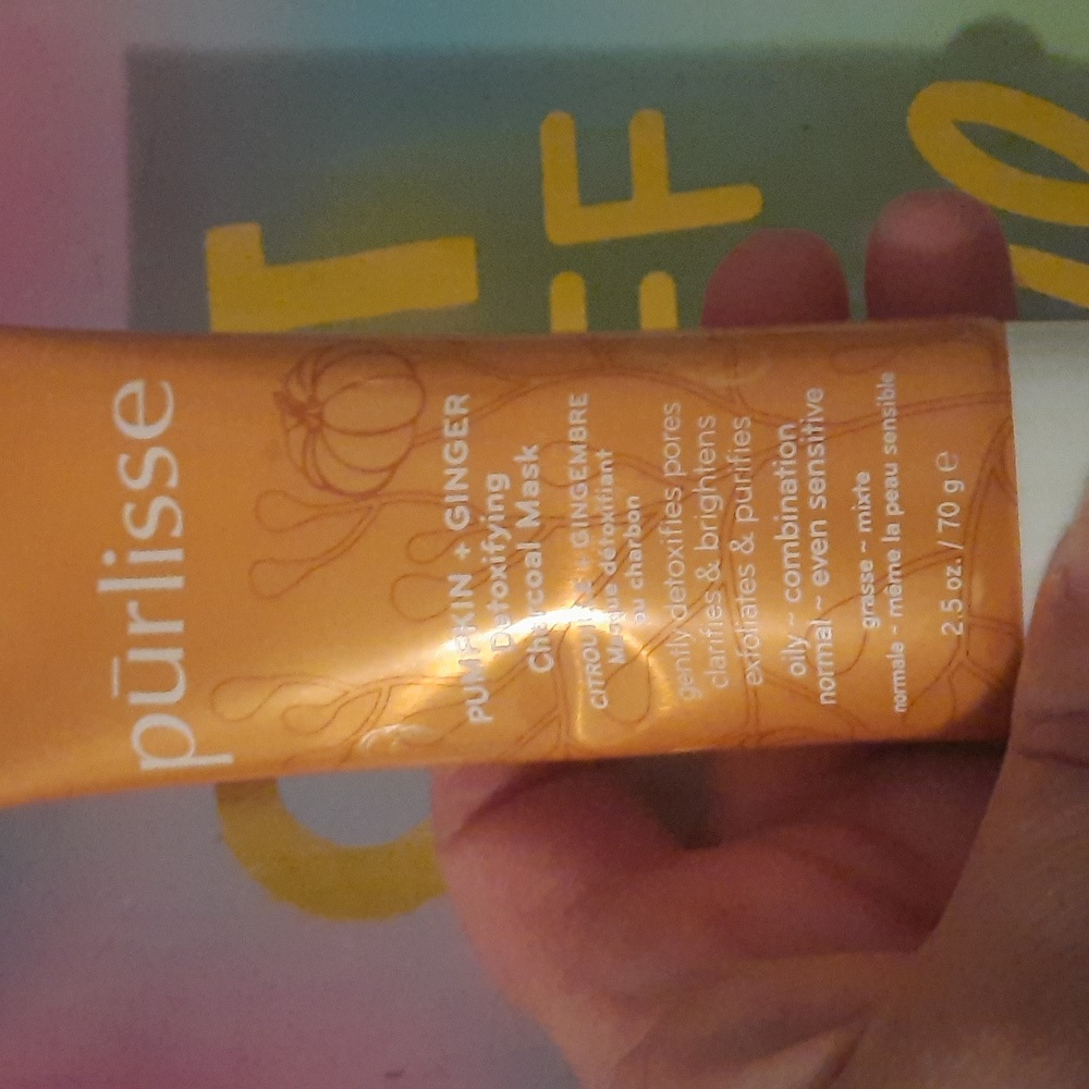 Purlisse pumpkin + ginger detaxifying charcoal mask ( NEW)